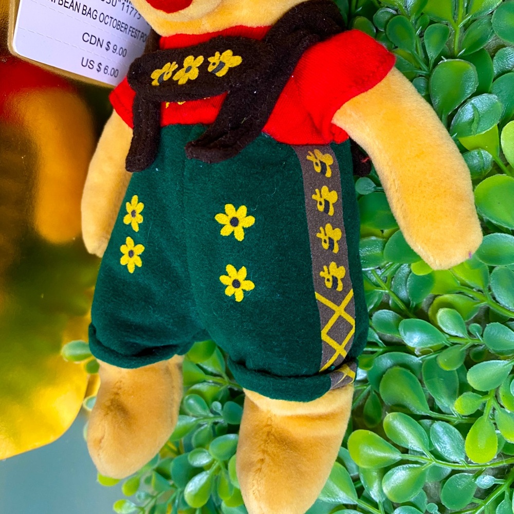 DISNEY STORE EXCLUSIVE NWT VTG 90’s OCTOBER FEST WINNIE THE POOH BEAN BAG PLUSH - Picture 8 of 13